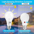Qualilux Dusk to Dawn Light Bulbs 60W Equivalent, 6000K Daylight Deluxe, 9.5W 850LM, 360degree Light Sensing LED Bulb, Photocell Sensor, Auto On/Off, A19 E26, 2-Pack