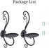 Candle Sconces Wall Decor Black Candle Holder for Pillar - Rustic Decorative Metal Candles Set of 2 for Living Room, Farmhouse, Fireplace, Wedding