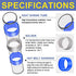 haisstronica 120PCS Solder Seal Wire Connectors-Marine Grade Heat Shrink Wire Connectors-Heat Shrink Butt Connectors-Butt Splice Wire Connectors for Stereo,Electrical with Corrosion and Weatherproof