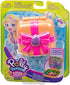 Polly Pocket Hidden Hideouts Lila Dino Discovery Compact Hidden Hideouts and Reveals, 3 Accessories, 1 Micro Lila Doll and Sticker Sheet