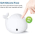 Cute Whale Night Light for Kids,Kawaii Baby Night Light with 7 LED Colors Changing,Tap Control Nursery Squishy Night Lamp,USB Rechargeable,Birthday Gifts for Baby,Girls,Boys,Toddler,Teens,Children