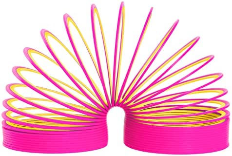 Slinky the Original Walking Spring Toy, Plastic Slinky 3-Pack, Multi-color Neon Spring Toys, by Just Play