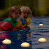 (Pack of 4) 3" Wax Flicker LED Water Floating Candle with Warm White Light Battery Operated Flameless LED Floating Candles for Centerpiece Swimming Pool or Bathtub Decor (Warm White)