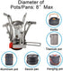 LBI Backpacking Stoves 3.3 oz, 10000BTU, Non-battery Ignition, for Camping, Hiking, Emergency.