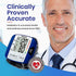 HoMedics Blood Pressure Monitor, Automatic Wrist Blood Pressure Machine with Easy One-Touch Operation, Stores up to 30 Readings for 2 Users, Attached Blood Pressure Cuff and Storage Case Included