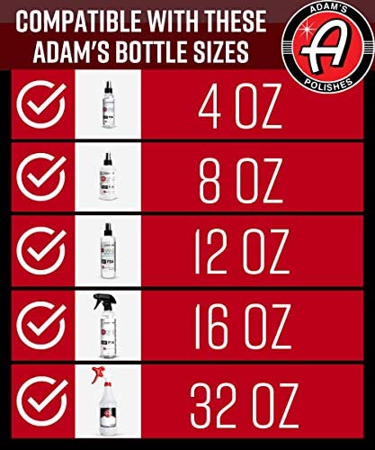 Adam's EZ-Fill Threaded Funnel - Twist On Empty Spray Bottle Refill Funnel | For Home, Car Detailing. Cleaning Supplies, Kitchen, Bath, Essential Oils, Powders | Universal Fit For Various Size Bottles
