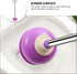 DOITOOL Toilet Plunger Toilet Bowl Cup Rubber Toilet Plunger with Long Handle Bathroom Toilet Bowl Plunger Cleaning Accessory Purple