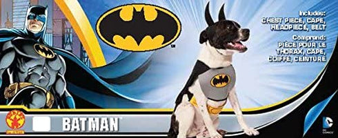 Rubie's Costume Classic Batman Pet Costume, Multicolor, L Neck 18 Girth 23 Back 22 US