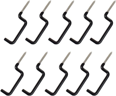 Archery Bow Hook Real Tree Stand Bow Hangers Bow Gear Holder Outdoor Hunting Accessory Black(10 pcs/Pack