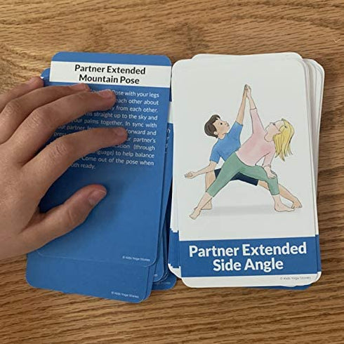 40 Partner Yoga Poses Cards for Kids: Connect, be Active, and Have Fun!