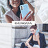 GUAGUA Compatible with Samsung Galaxy A32 Case 5G Glitter Sparkle Bling Shiny Hybrid Cover for Girls Women with Extra Finger Ring Kickstand Shockproof Protective Phone Case for Samsung A32 Blue