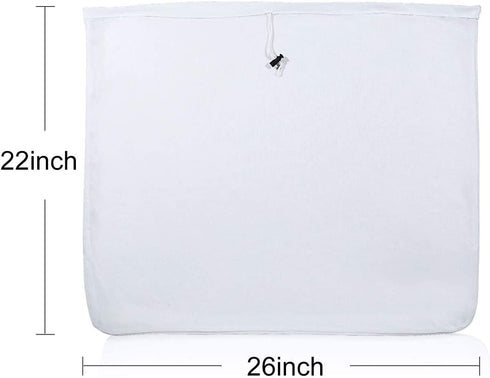 5 Pack 26? x 22? Extra Large Mesh Strainer Brew Bags (5 Pack of Reusable Drawstring Brew Bags) 200 Micron - Food Grade - BPA Free - Perfect for Home-Brew Cider, Wine, Beer, Coffee, Grain Bag and More!