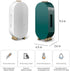 Fashion Small Foldable Jewelry Display Earrings Rings Organizer Box Jewelry Travel Case Small for Women Hanging Necklace Jewelry Storage Box 4 Doors Foldable Screen Necklace Display Rack Jewelry Organizer for Earrings with Mirror (WHITE)