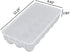 Teyyvn 2-Pack Clear Refrigerator Plastic Egg Holder Storage Bin with Lid, Stores 18 Eggs, F