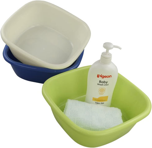 Doryh Square Small Wash Basins, 8-Quart, Set of 3