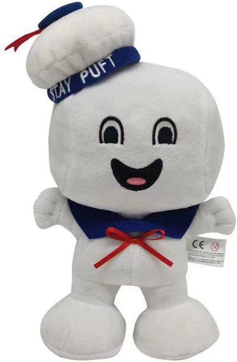 Stay Puft Marshmallow Man Plush Doll Ghost Hunter Soft Stuffed Toys Figures Film Cute Pillows for Children 23 cm/9 inch (Height 23cm, White)