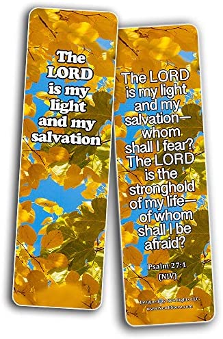 Powerful Bible Verses Bookmarks - God is in Control (30 Pack) - Handy Powerful Bible Verses About God is in Control Bible Texts