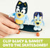 Bluey - Skateboarding 2.5" & Dad 3.27" Figures - 2 Pack, Multicolor (13042)