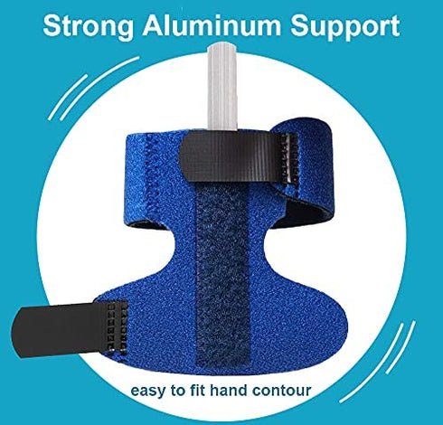 Sumifun Finger Brace, Trigger Finger Splint for Index Middle Ring Pinky Finger Arthritis Pain, Tendon Injury, Broken Mallet Finger Stabilizer Supports for Dislocated Knuckle Immobilizer Wrap for Right Hand