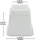 Ihomepark 5 Inch Bed Risers, Heavy Duty Couch Riser, Bed Frame Lift for Couch, Tables, Chair, Desk, Sofa and Bunk Bedpost, Set of 4(White).