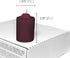 Burgundy Mulberry Scented Votive Candles - 15 Hour Long Burn Time - Textured Finish - Box of 20