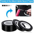 Audab 6 Rolls 1/4 Pinstripe Tape Vinyl Chart Tape White Board Tape Lines Dry Erase Whiteboard Thin Tape Pinstriping Graphic Grid Marking Tape