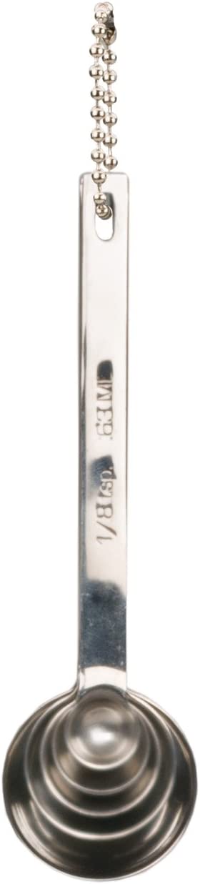 RSVP International Endurance Measuring Spoons, Round, Stainless Steel Large