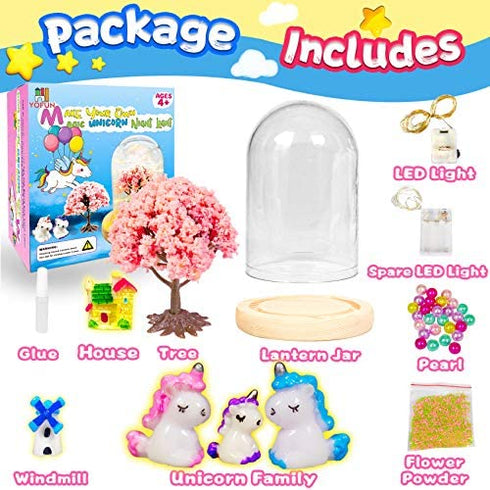 YOFUN Make Your Own Unicorn Night Light - Unicorn Craft Kit for Kids, Arts and Crafts Nightlight Project Novelty for Girl Age 4 to 9 Year Old, Unicorns Gifts for Girls