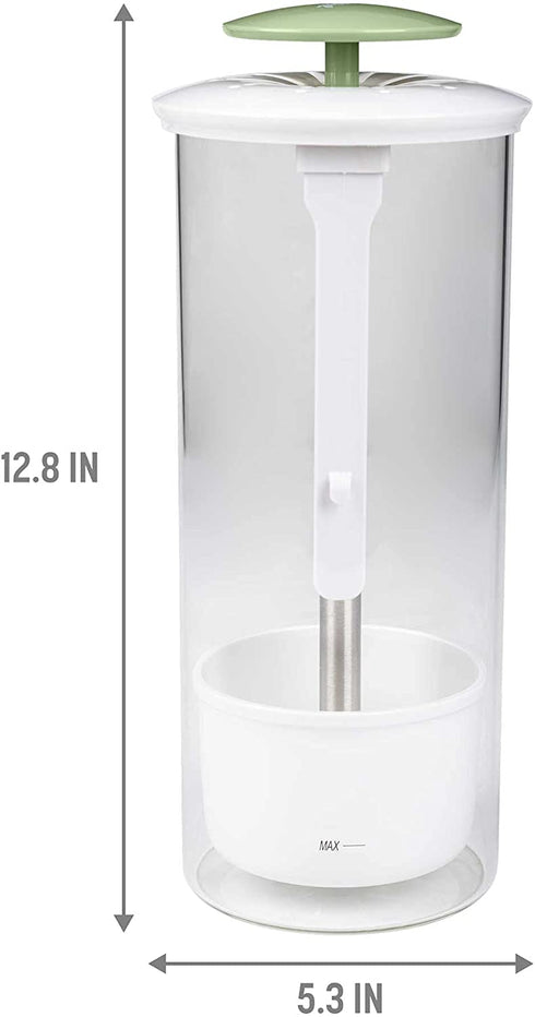 Goodful Herb Keeper Preserver, Designed for Optimum Breathable Airflow for Maximum Freshness, Water Line Ensures the Use of the Right Amount of Water, Stores in your Refrigerator