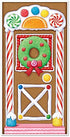 Gingerbread And Candy Cane Christmas Holiday Decorations Door Banner Cutouts
