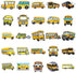 School Bus Stickers - 100pcs Bus Stickers Vinyl Waterproof Stickers for Adults Teens Girls Boys Toddlers Kids for Journaling Water Bottle Hydroflask Laptop Decor