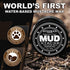 Bossman MUDstache Unscented Mustache Wax – No Pull - Spreads Easy for a Strong Non-Tacky 24 hr Hold - Tame, Train and Stye - Moustache Wax for Men (1oz)