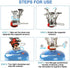 LBI Backpacking Stoves 3.3 oz, 10000BTU, Non-battery Ignition, for Camping, Hiking, Emergency.