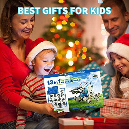 UUSTAR Stem for 8-10 Year Old Boys and Girls, 13-in-1 Education Solar Robot Toys Solar Powered by The Sun|DIY Building Science Experiment Kit for Kids, Gifts for 8-12 Year Old Boys and Girls