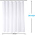 Extra Long Shower Curtain Liner 80 Inches Long, Heavy Duty Water Repellent Polyester Bathroom Fabric Shower Curtains for Spa and Hotel Quality, Machine Washable, 72 x 80 Inch, White