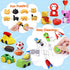 Hekaty 30 PCS Animal Erasers Kid Puzzle Erasers 3D Mini Eraser Toy Food Car Erasers Bulk Desk Pets Classroom Gift Supplies Back to School Supplies Classroom Prizes Treasure Box Party Favors for Kids