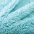 Reafort Luxury Long Hair, PV Fur, Faux Fur Body Pillow Cover/Case 21"x54" with Hidden Zipper Closure (Aqua, 21"X54" Pillow Cover)