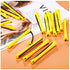 60 Pieces Long Perm Rods Plastic Hair Perm Rods Cold Wave Rods Hair Curling Roller Hair Styling Hairdressing Tools (Yellow,0.28 Inch)