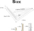 Halyuhn White Shelving Brackets 4 Pcs for Small Floating Wood Shelves, 4 x 3 inches Wall Triangle Shelf Brackets with 2 inches Anchor Screws, White Carbide Metal Brackets Set for Wood Shelf