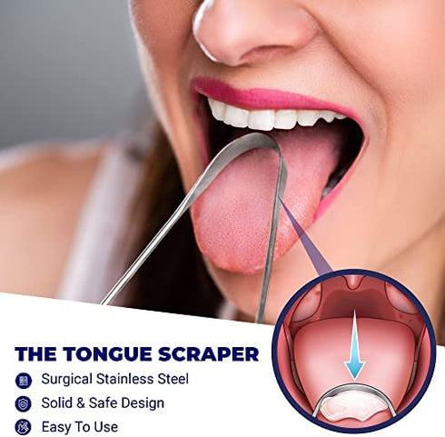 ORAVIX Tonsil Stone Remover | Tonsil Stone Removal Kit | Tonsil Stone Treatment | Tonsil Stone Removal | Tonsil Cleaner | Three Tonsil Stone Removal Tools | Lighted Pick, Irrigator & Tongue Scraper