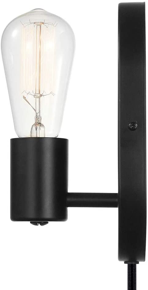 Globe Electric 51488 Novogratz Wall Sconce, Matte Black