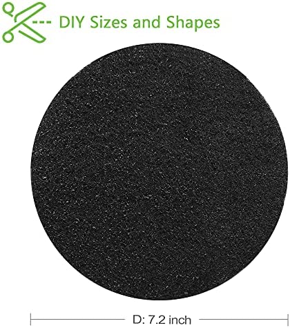 12 Pack Compost Bin Filters Extra Thick Activated Carbon Kitchen Compost Filters Refill Replacement Filters, Odor Absorbing Charcoal Filters 7.2 Inch