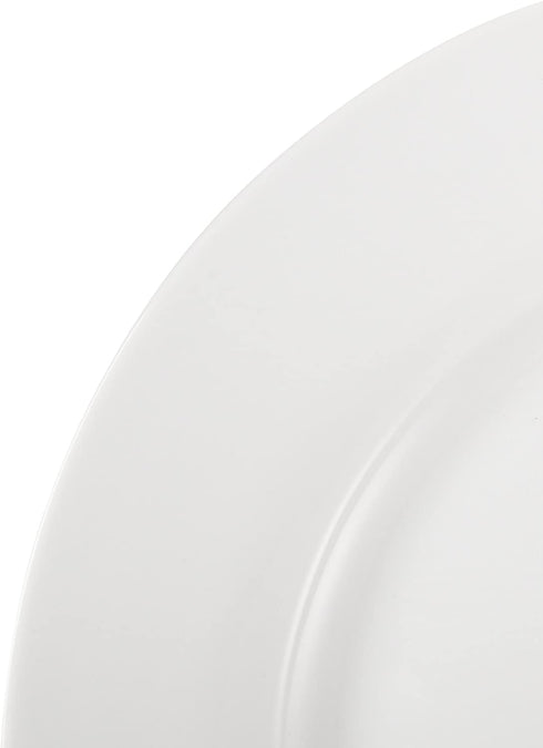 Amazon Basics 6-Piece White Dinner Plate Set