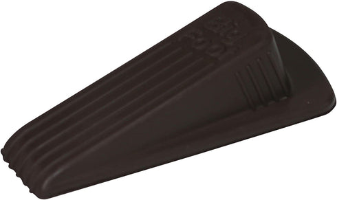 Master Manufacturing 2-Pack Brown Big Foot Door Stops, Heavy Duty Rubber Wedge Design, Made in the USA, Holds Heavy Doors Securely (Pack of 2) (00971)