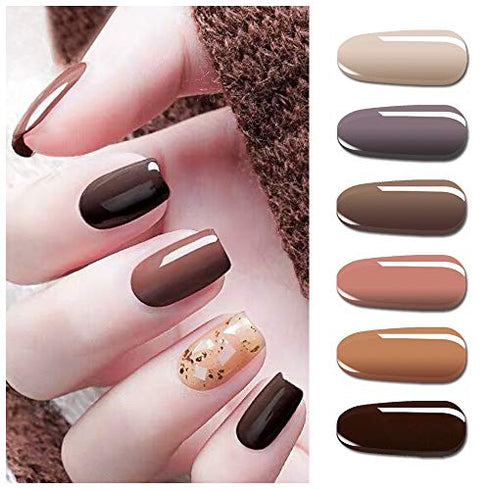 Vishine Fall-Winter Gel Nail Polish Kit 11 Colors Classic Series with Matt Top Coat , 8ml Each Manicure Gift Set
