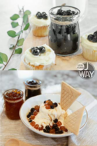 J WAY BOBA NOW Authentic Instant Tapioca Boba Pearls for Milk Tea, Smoothies and Desserts, Brown Sugar Flavor ( Ready in Just 20 Seconds ) - 5 Servings