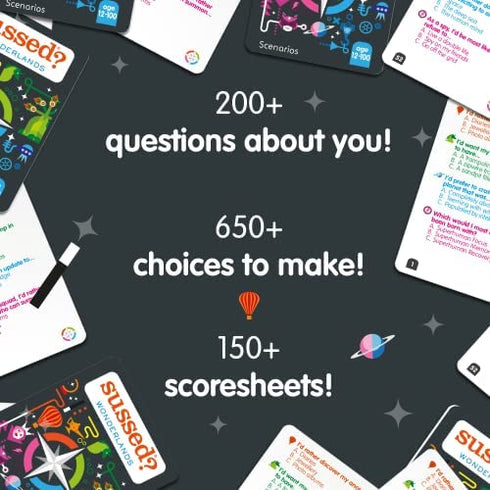 SUSSED The Weird Would You Rather Card Game | Ages: Teens, Adults, Kids 12+ | 110 Cards | for Family, Friends and More | Fantasy Version