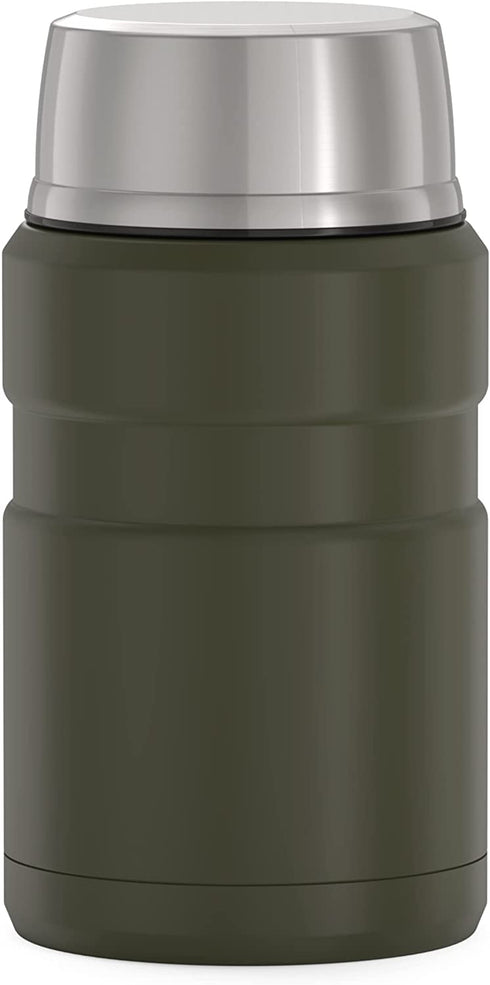 THERMOS Stainless King Vacuum-Insulated Food Jar , 24 Ounce, Matte Green