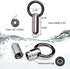 Haxtec Small Pill Box Titanium Mini Pill Case W/ 24" Rolo Chain Necklace Tiny Pill Fob for Men Waterproof Pill Holder Emergency Aspirin & Nitro Pill Container