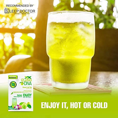 Guava Leaf Tea 20 Individually Wrapped Teabags - Supports Digestion Healthy Blood Sugar Levels Healthy Sleep